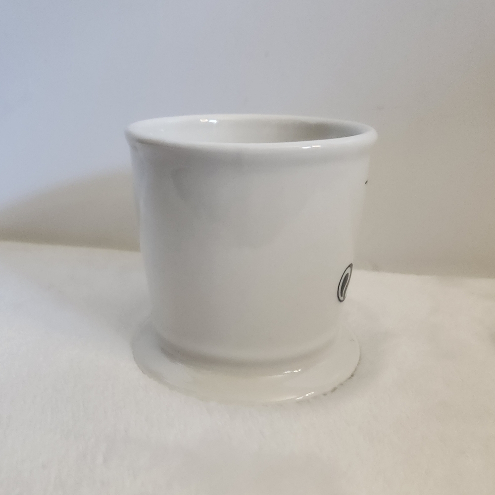 Anthropologie White Black Letter Initial Monogram J Coffee Cup Mug 12 Oz - Picture 6 of 10